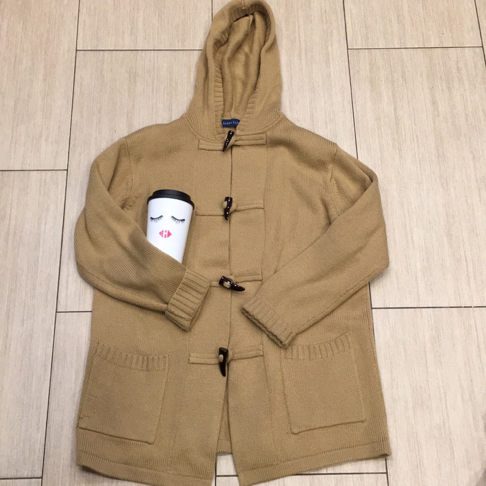 Women’s Toggle Button Hooded Button Down Sweater - image 1